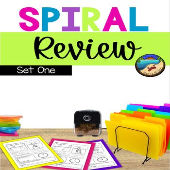 Preview of Spiral Review Worksheets Year End Activities and Summer School Practice