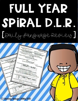 Preview of Spiral Review for Language Standards (D.L.R.) 35 week Bundle