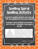 Spiral Spelling Activity