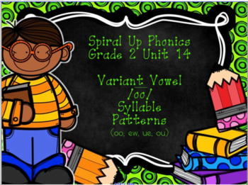 Preview of Spiral Up Phonics SMARTBOARD Unit 14 /oo/ (oo, ew, ue, ou)