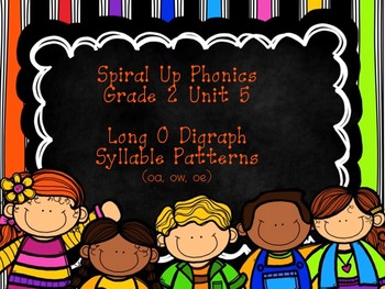 Preview of Spiral Up Phonics SMARTBOARD Unit 5 Long O Digraphs