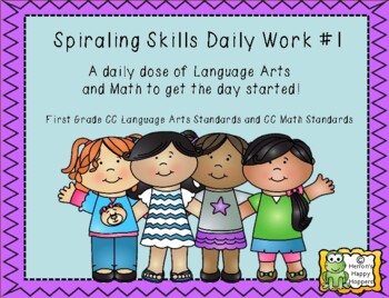 Preview of Spiraling Skills Daily Work, Book #1