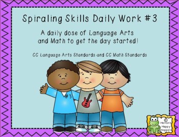 Preview of Spiraling Skills Daily  Work, Book #3