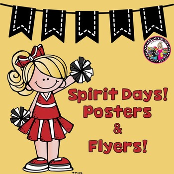 Spirit Days Posters and Flyers by Literacy by Lulu | TpT