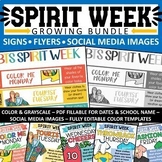 Spirit Days Spirit Weeks Growing Bundle