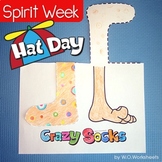 Spirit Week Crazy or Silly Sock Day and Hat Day