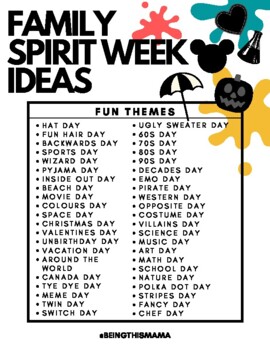 school spirit day ideas