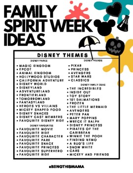 spirit week ideas