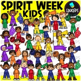 Spirit Week Kids Clip Art Set {Educlips Clipart}