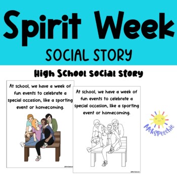 Preview of Spirit Week Social Story | Homecoming Social Story | High School Social Story