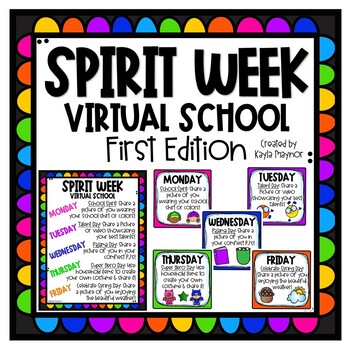 Preview of Spirit Week Virtual Classroom First Edition