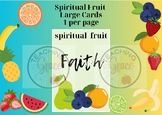 Spiritual Fruit Cards. School Kindness Project. Character 