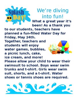 Preview of Splash Day!