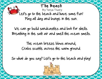 Summer Poem Pack by Journey of a Substitute Teacher | TpT