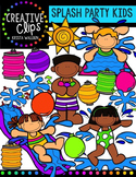 Splash Party Kids {Creative Clips Digital Clipart}