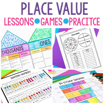 Preview of Place Value Unit | 3rd Grade | Print & Digital
