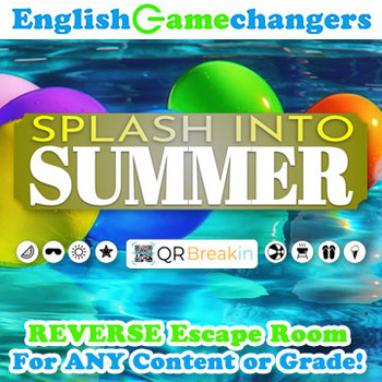 Preview of Splash into Summer REVERSE Escape Room: Break IN to ANY Lesson or Content Area!