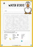 Splashing Fun Water Birds Worksheet Activity: Word Search Puzzle