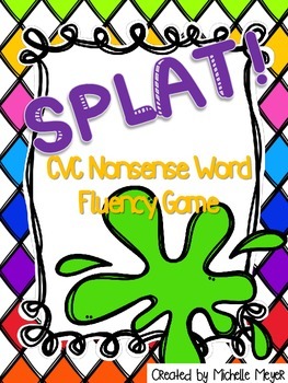 Preview of Splat! CVC Nonsense Word Fluency Game