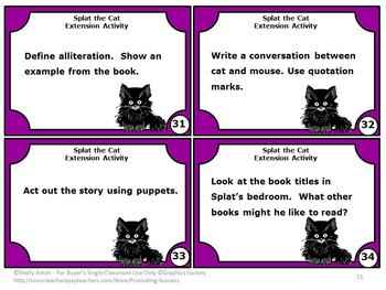 Scaredy-Cat Splat Speech and Language Book Companion CYBER23
