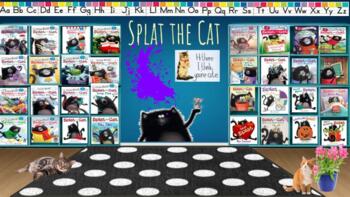 Preview of Splat the Cat - Library LARGE Bitmoji Classroom 