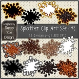 Splatter Clip Art {Set 1}