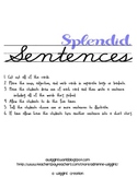 Splendid Sentences (using nouns, verbs, &  adjectives) FUN