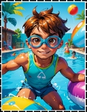 Splish Splash Fun: Dive into Our Vibrant Swimming Coloring Pages!
