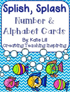 Preview of Splish, Splash Number and Alphabet Cards