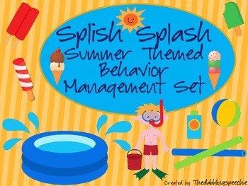 Preview of Splish Splash Summer Themed Behavior Management Set