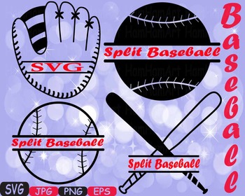 Baseball SVG Mascot cutting files svg Baseball clipart silhouette