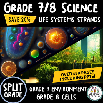 Preview of Split Grade 7/8 Ontario Science - Cells - Environment Interactions - 2022