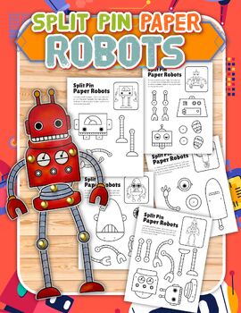 bookhoucraftprojects: Project #182: Split-pin robot puppet