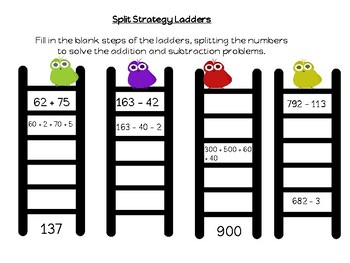 split strategy ladders by miss r s creative classroom tpt