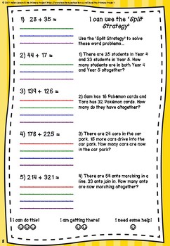 split strategy worksheets by my primary project tpt