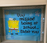 Sponge Bob Letters - Bulletin Board Letters - Back to School