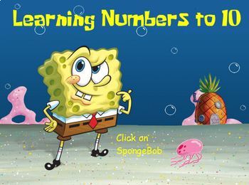 Preview of SpongeBob Learning Numbers to 10