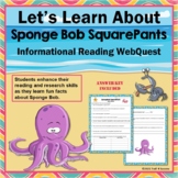 Sponge Bob Trivia Internet Scavenger Hunt Webquest Reading