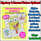 Spongebob & Friends Coordinate Graph Mystery Pictures! Ord