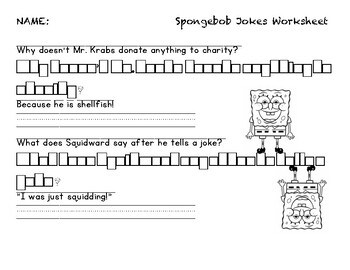 spongebob printable activities