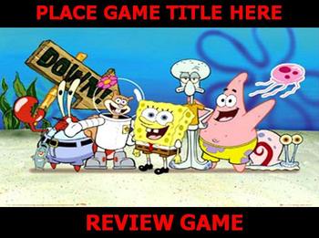Preview of Spongebob Review Game Template POWERPOINT