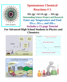 Preview of Spontaneous Chemical Reactions 5 - Science Project and Research Application