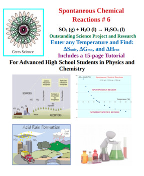Preview of Spontaneous Chemical Reactions 6 - Science Project and Research Application