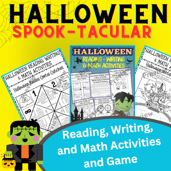 Preview of HALLOWEEN Spook-tacular Math, Reading and Writing Worksheets, Activities & Game