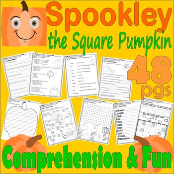 Preview of Spookley Square Pumpkin Halloween Read Aloud Book Study Companion Comprehension