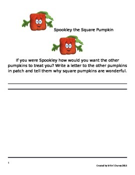 Preview of Spookley the Square Pumpkin Activities