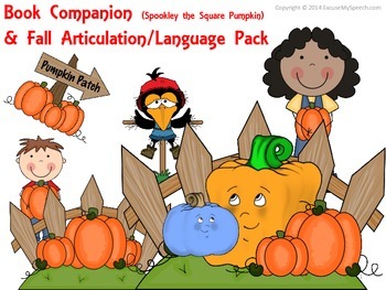Preview of Spookley the Square Pumpkin:  Book Companion and Fall Articulation/Language Pack