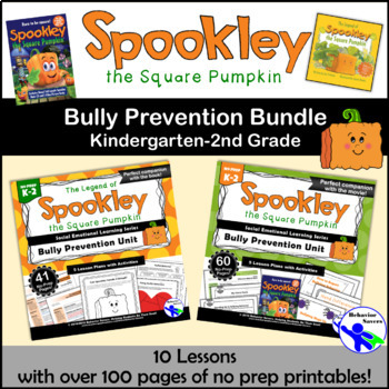 Preview of Spookley the Square Pumpkin Bundle: Bully Prevention Unit-Kindergarten-2nd Grade