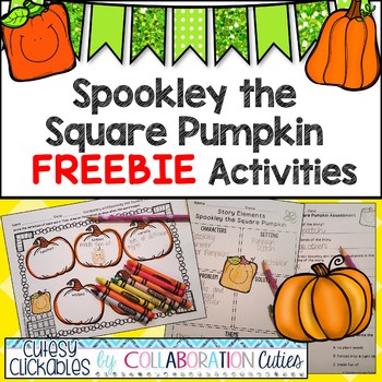 Preview of Spookley the Square Pumpkin FREEBIE Activities {Assessment, Vocabulary & More}