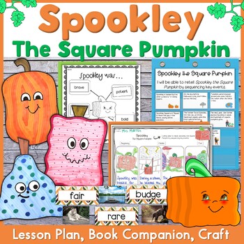 Preview of Spookley the Square Pumpkin Lesson Plan, Book Companion, and Craft